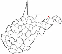 Location of Carpendale, West Virginia