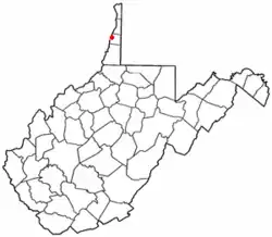 Location of Clearview, West Virginia
