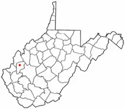 Location of Eleanor, West Virginia