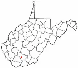 Location of Lester, West Virginia
