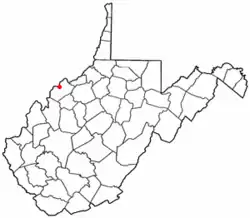 Location in شهرستان وود، ویرجینیای غربی in the State of ویرجینیای غربی