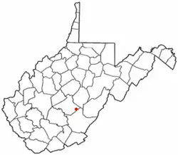 Location of Richwood, West Virginia