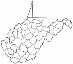 Location of Smithers, West Virginia
