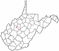 Location of Spencer, West Virginia