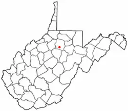 Location of West Milford, West Virginia