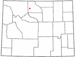 Location of Burlington, Wyoming