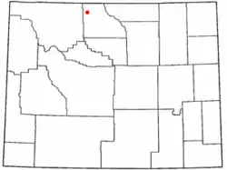 Location of Byron, Wyoming