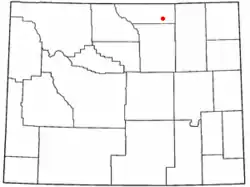 Location of Clearmont, Wyoming