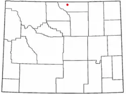Location of Dayton, Wyoming