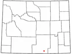 Location of Grand Encampment, Wyoming