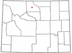 Location of Greybull, Wyoming