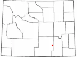 Location of Medicine Bow, Wyoming
