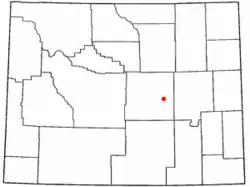 Location of Mills, Wyoming