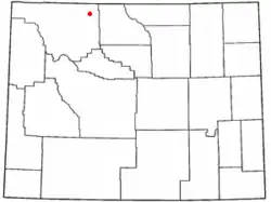 Location of Ralston, Wyoming