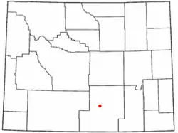 Location of Sinclair, Wyoming