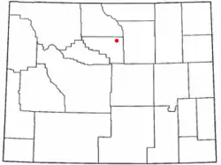 Location of Ten Sleep, Wyoming
