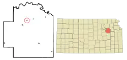 Location of McFarland, Kansas