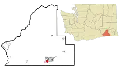 Location of College Place, Washington