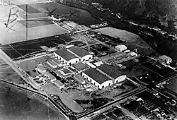 First National Studios, Burbank, c. 1928. On it can be appreciate the first company buildings