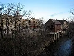 Village of Wauwatosa along the banks of the Menomonee River