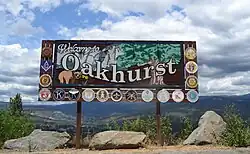 Welcome sign on State Route 41