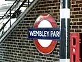 Station platform from a northbound Jubilee Line train