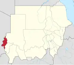 سربا در سودان واقع شده