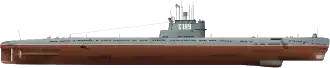 Drawing of Whiskey class SS
