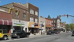 Whiting's business district on 119th Street