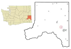 Location of Albion, Washington
