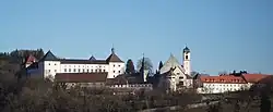 Wolfegg with castle at left