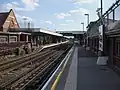 Looking south ("westbound") from eastbound platform