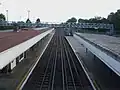 Looking south from footbridge (vandal-proof fence)