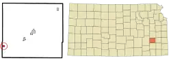 Location of Toronto, Kansas