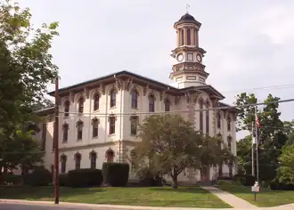 The Wyoming County courthouse in Tunkhannock, Pennsylvania