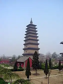 یک پاگودا در استان هبی
