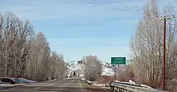 Entering Yampa on Colorado State Highway 131