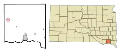 Location in Yankton County and the state of داکوتای جنوبی