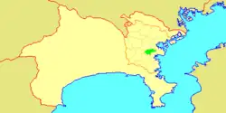 موقعیت می‌نامی-کو، یوکوهاما در نقشه