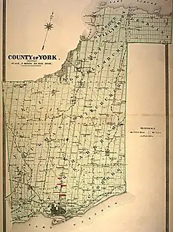 York County c. 1880s (1851-1953 boundaries)