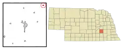 Location of Gresham, Nebraska