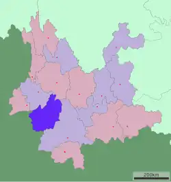 موقعیت لینکانگ در نقشه