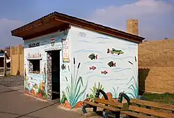Original bus shelter in Zálezlice