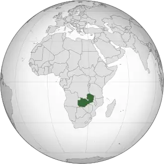 موقعیت زامبیا