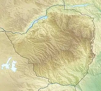 کوه نیانگانی در زیمبابوه واقع شده