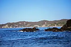 View of the beach from Playa del Amor