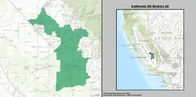 California's 22nd congressional district - since January 3, 2013.