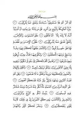 متن سوره با خط عثمانی