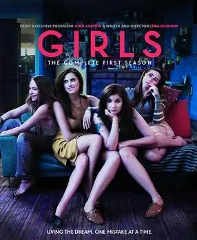 The word "GIRLS" written in blue on a black background