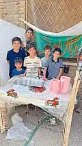 ایستگاه صلواتی کودکان و خردسالان چهارمناری، در شب اربعین